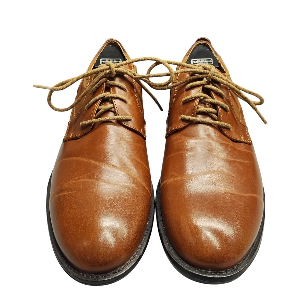 Steve Madden Blaik Oxford Dress Shoes Mens US Size 9.5M Brown Round‎ Toe Lace Up